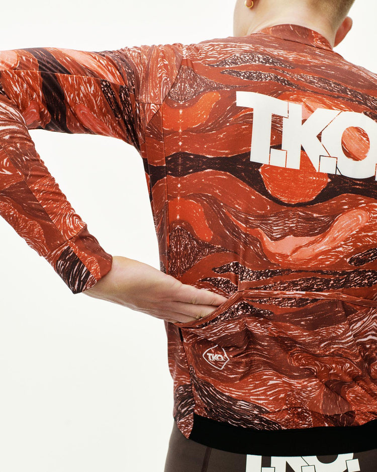 Men's TKO Mechanism Long Sleeve Jersey - Red