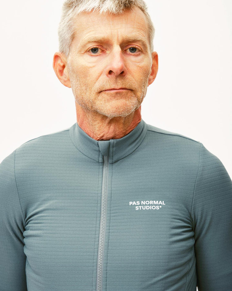 Men's Essential Long Sleeve Jersey - Grey Teal