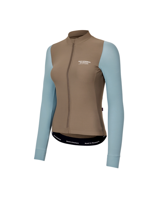 Women's Mechanism Long Sleeve Jersey - Dusty Blue/Dark Stone