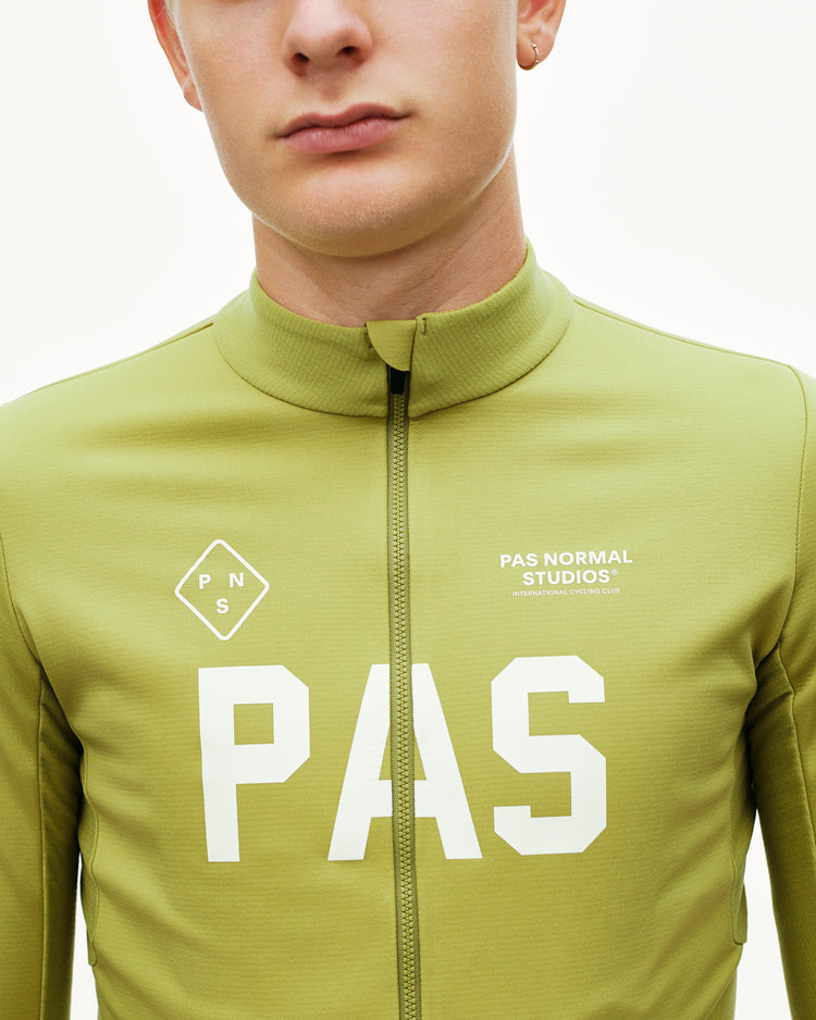 Men's PAS Mechanism Thermal Long Sleeve Jersey 2.0 - Dark Lime