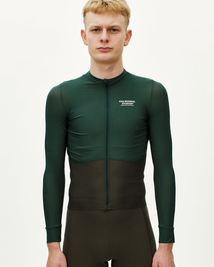 Men's Mechanism Pro LS Jersey - Petroleum / Dark Olive