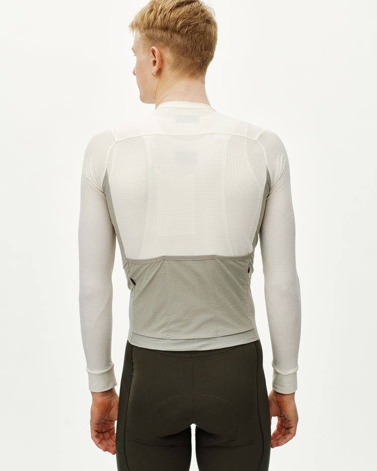 Men's Mechanism Pro LS Jersey - Off White / Light Grey