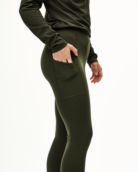 Women's Balance Long Tights ND - Dark Olive