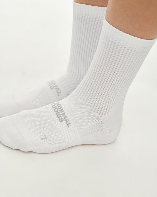 Balance Quarter Socks - White