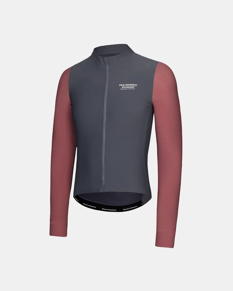 Men's Mechanism Long Sleeve Jersey — Dark Navy / Dusty Mauve