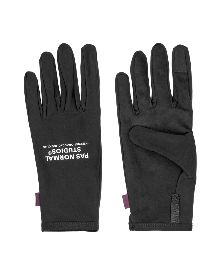 Logo Transition Gloves — Black