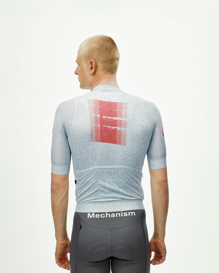Men's Mechanism Logo Jersey - RTN Light Aqua