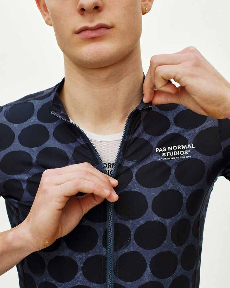 Men's Essential Jersey - Dot Dark Navy