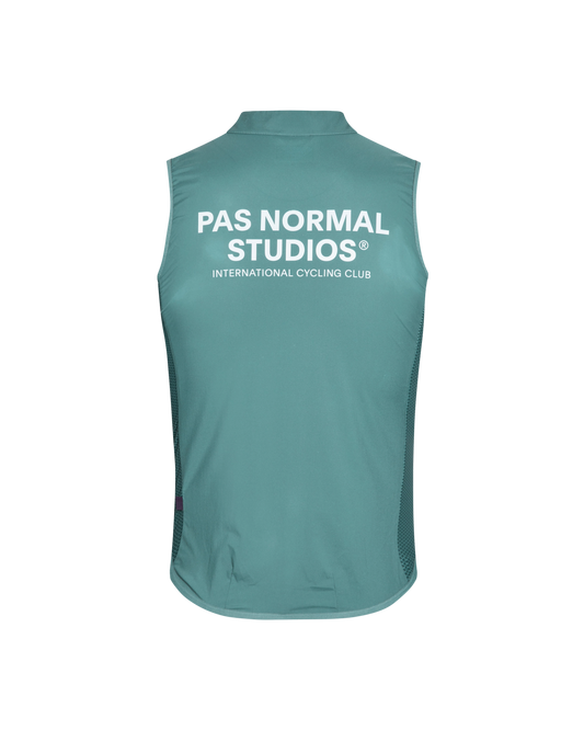 Men's Mechanism Stow Away Gilet - Grey Teal