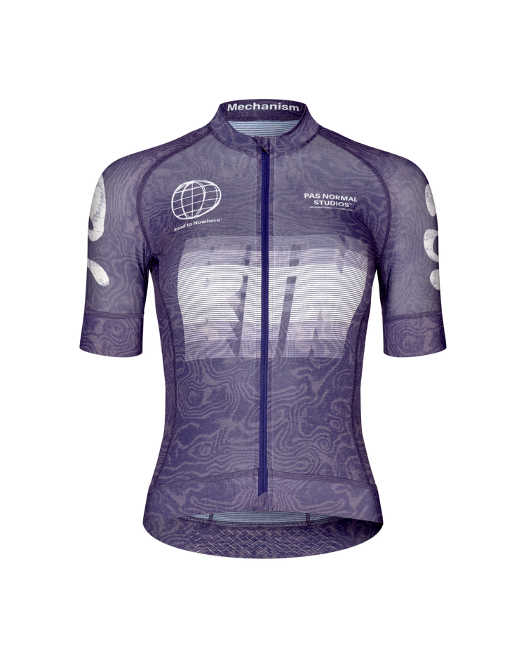 Women's Mechanism Logo Jersey- Dark Purple
