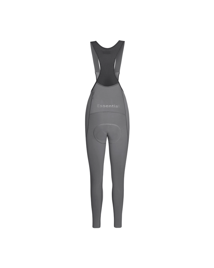 Women's Essential Thermal Long Bibs — Stone Grey