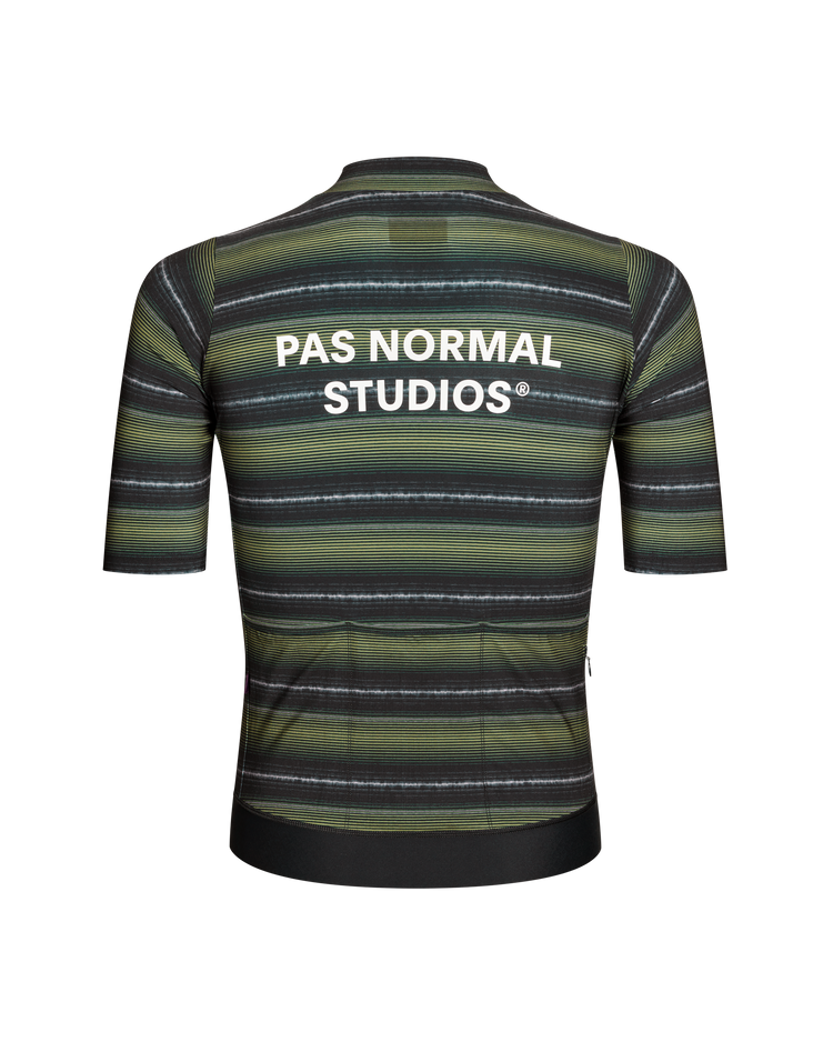 Men's Essential Jersey - Light Olive Stripe