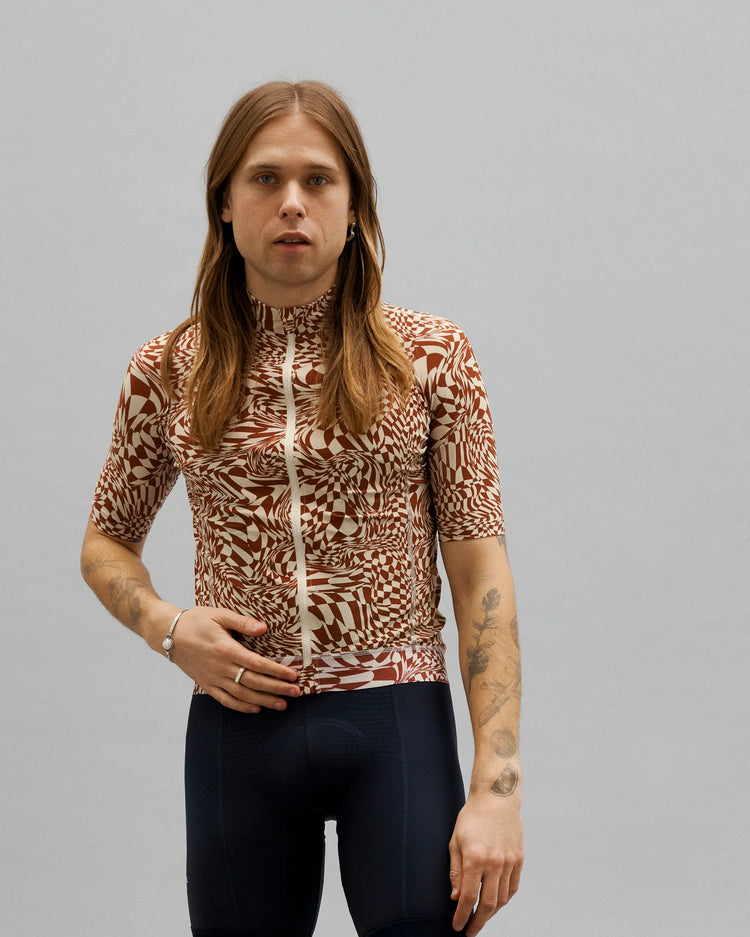 Men's Essential Jersey - Check Brick