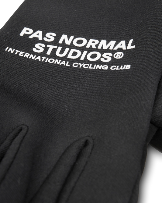Logo Transition Gloves — Black
