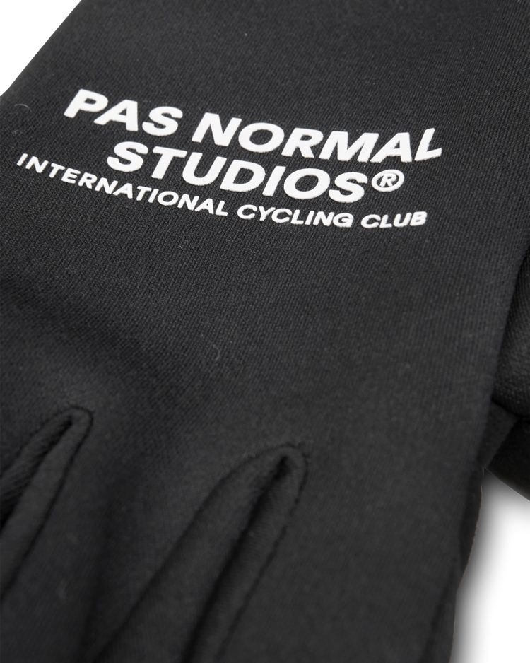 Logo Transition Gloves — Black
