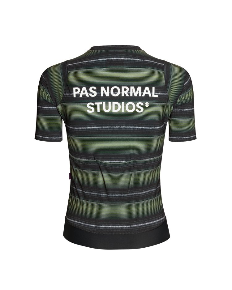 Women's Essential Jersey - Light Olive Stripe