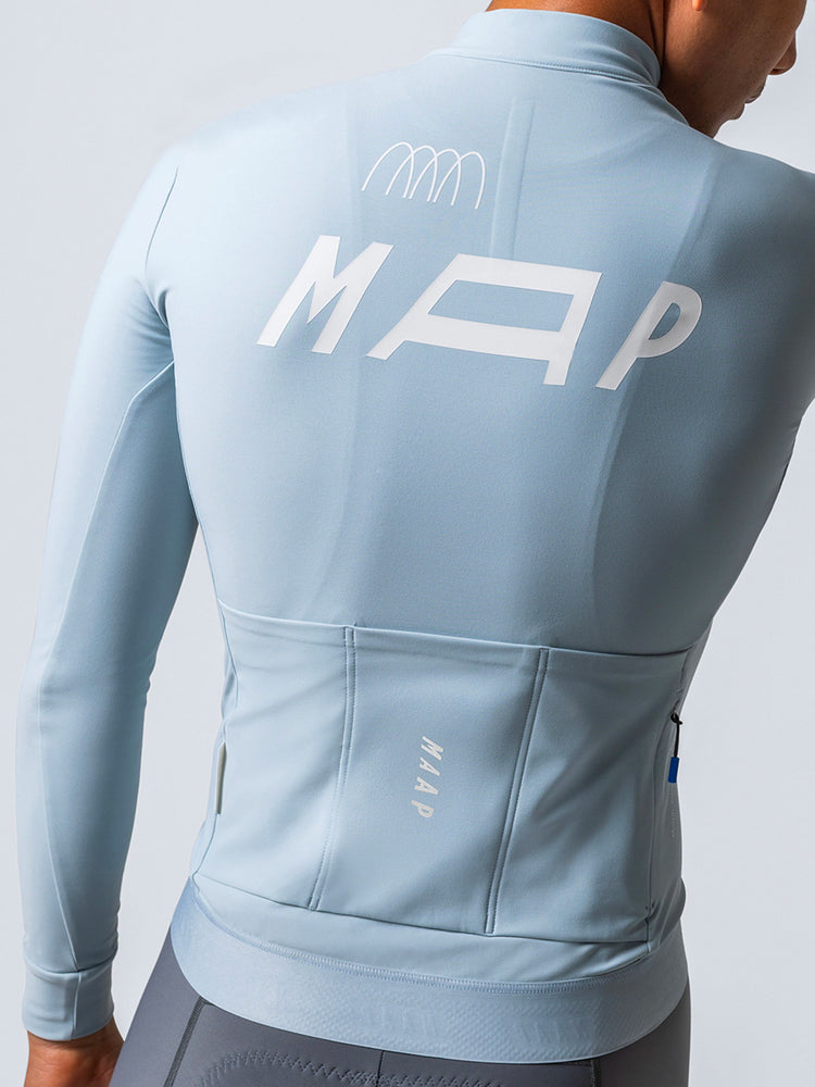 Maillot manga larga Adapt Thermal - Azul vapor