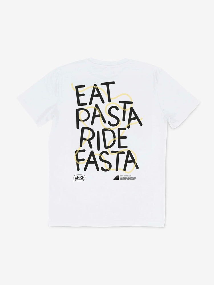 Eat Pasta Ride Fasta - Camiseta Blanca