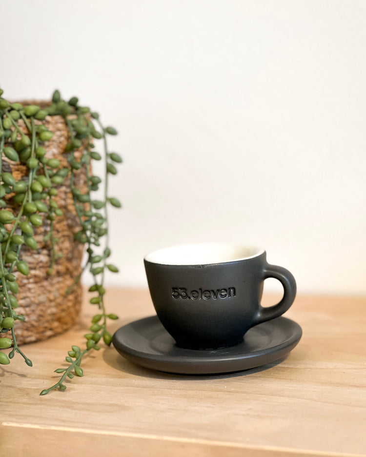 53.eleven Single Espresso Cup and Saucer