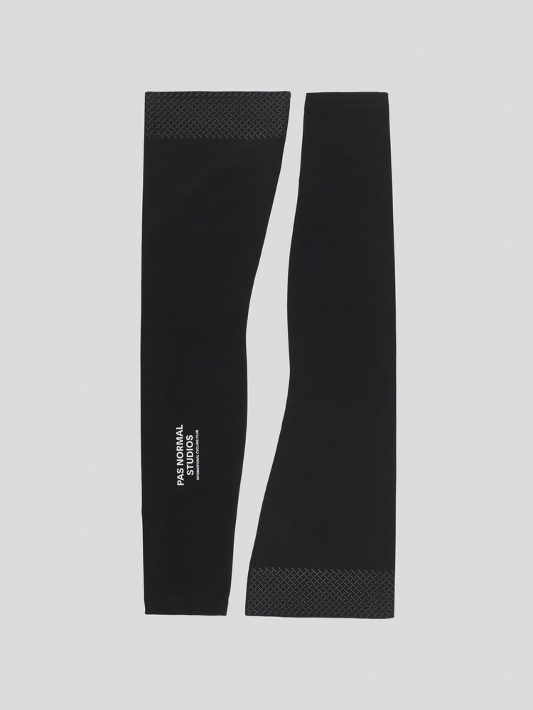 Beenwarmers met logo - Zwart