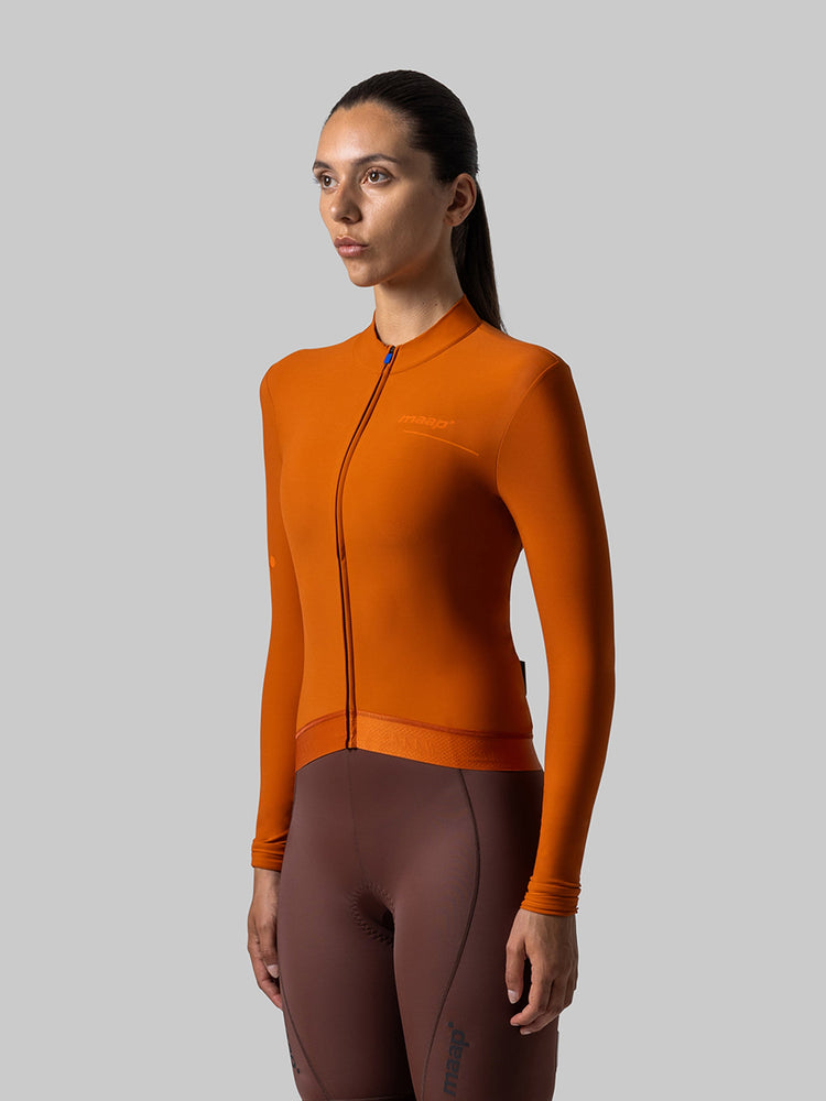 Women's Training Thermal LS Jersey - Rust