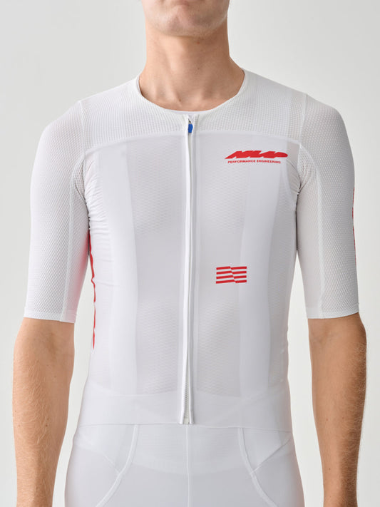 Men's Eclipse Pro Race Jersey - White/Infrared