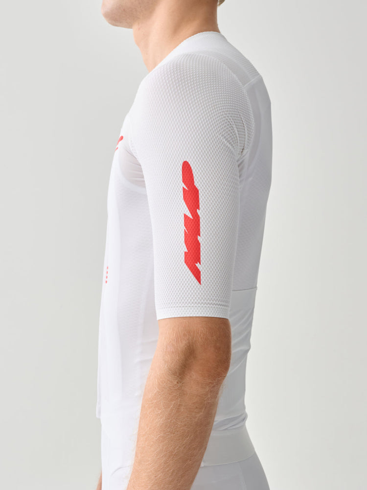 Men's Eclipse Pro Race Jersey - White/Infrared