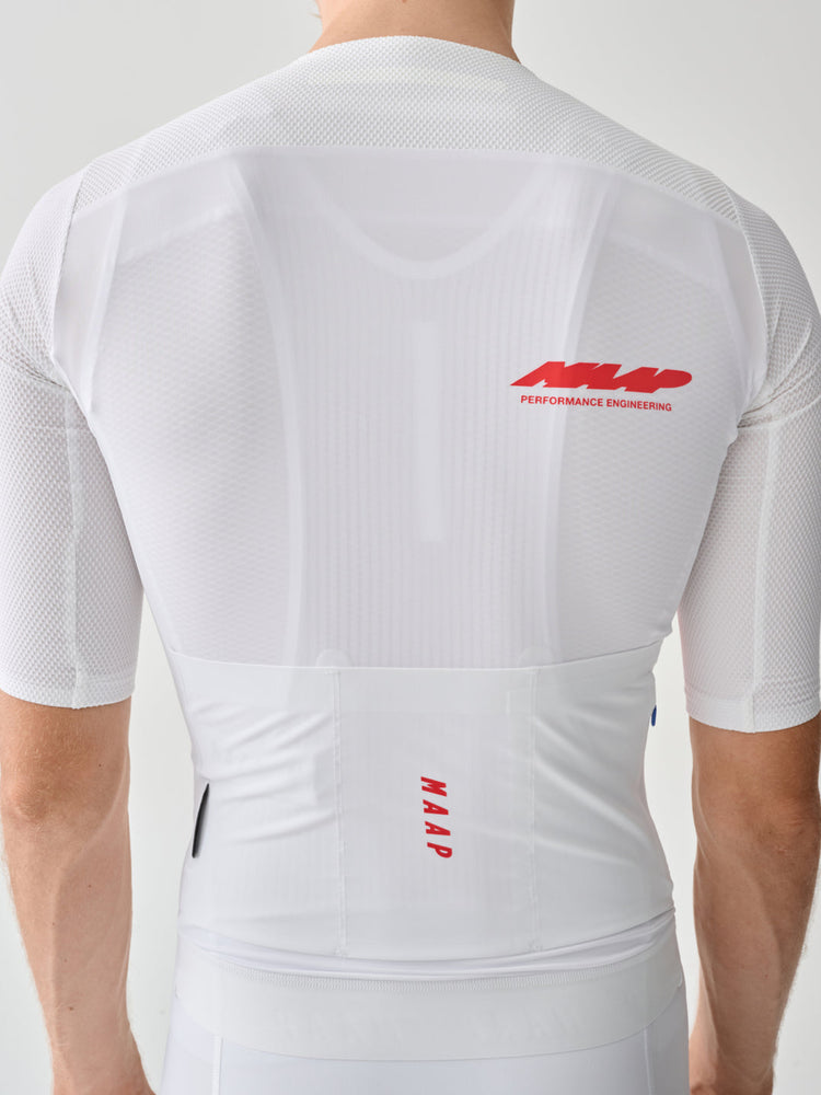 Men's Eclipse Pro Race Jersey - White/Infrared