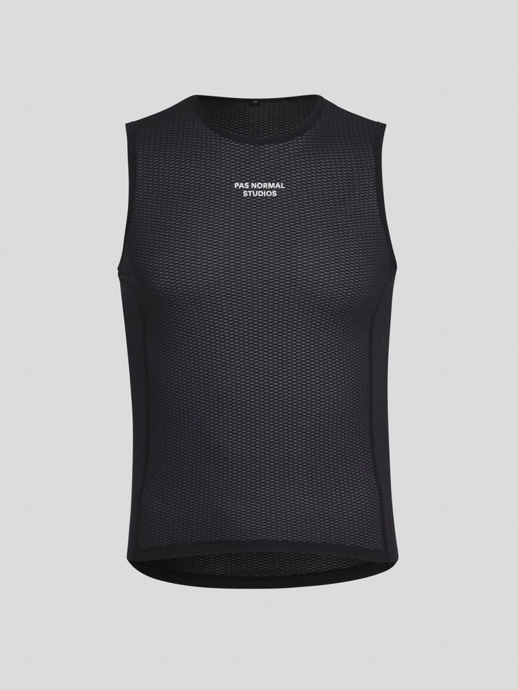 Camiseta interior sin mangas para hombre - Negro