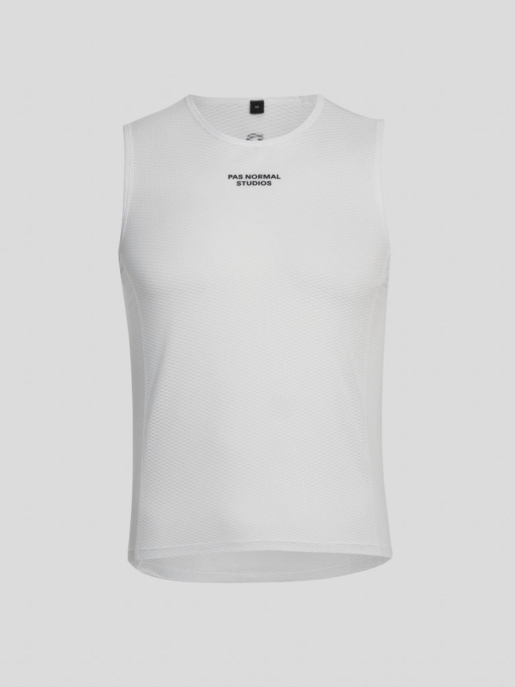 Camiseta interior sin mangas para hombre - Blanco