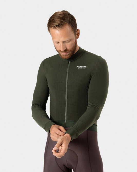 Maillot de manga larga Essential para hombre - Oliva