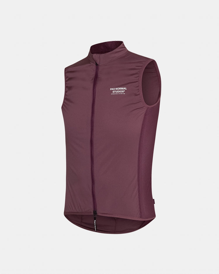 Men's Mechanism Stow Away Gilet - Light Burgundy