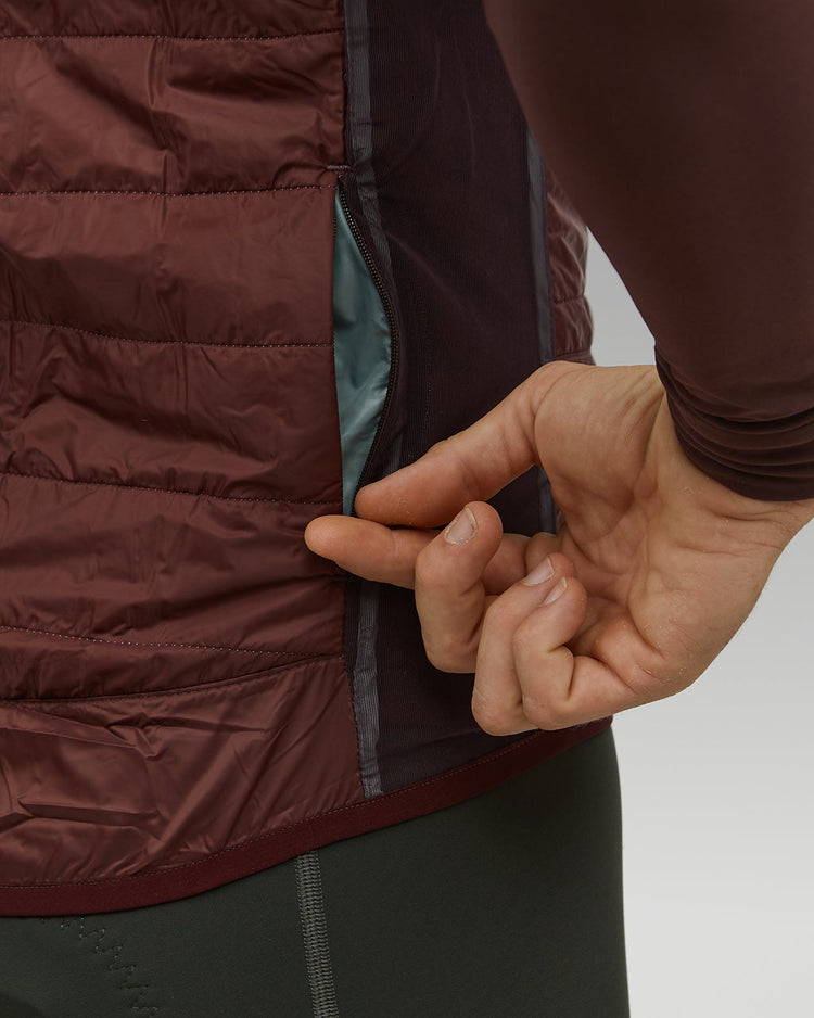 Insulated Gilet - Dark Wine
