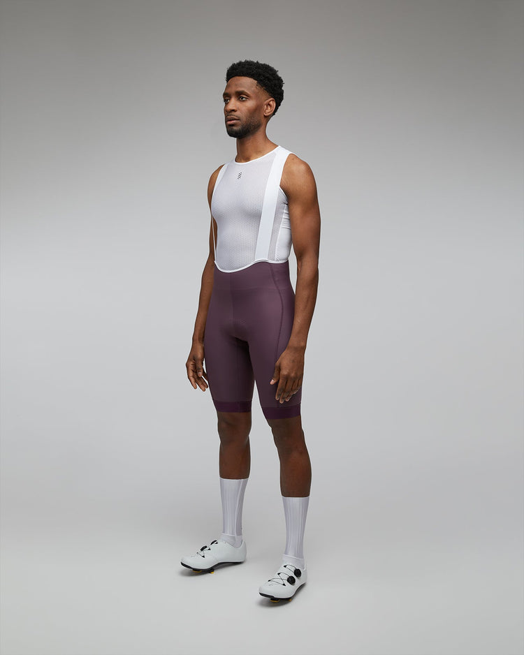 MEN FAST Bib Shorts - Plum