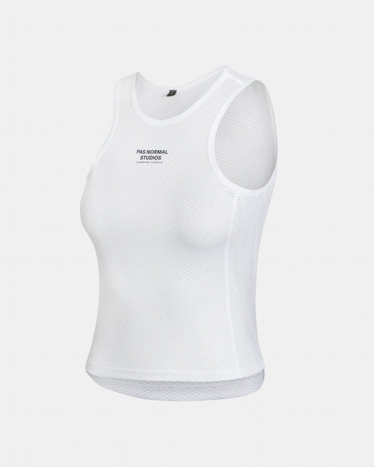 Camiseta interior sin mangas para mujer - blanco