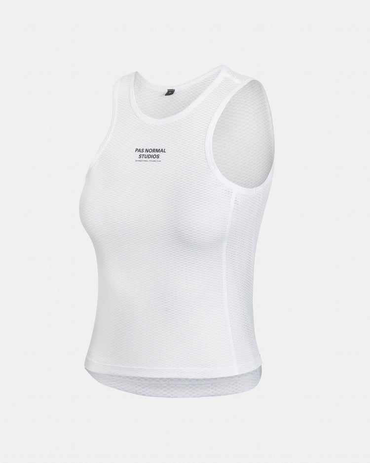 Camiseta interior sin mangas para mujer - blanco