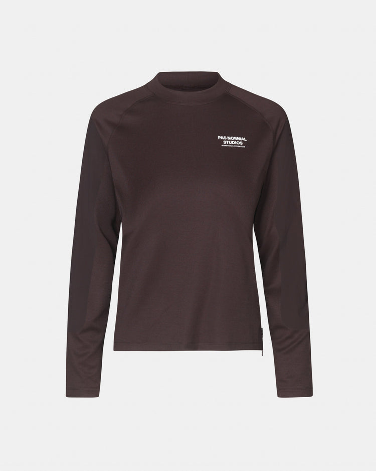 Camiseta técnica de manga larga Escapism para mujer - Rojo oscuro