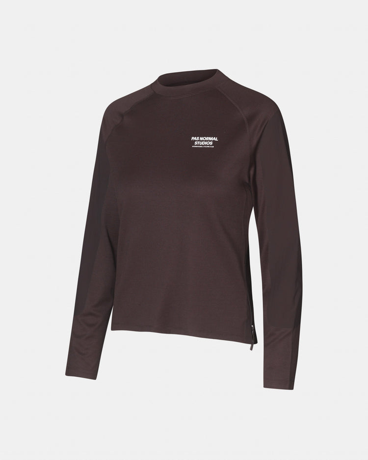 Camiseta técnica de manga larga Escapism para mujer - Rojo oscuro