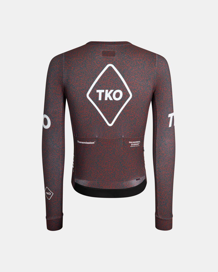 Men's T.K.O. Mechanism Long Sleeve Jersey - Mahogany Transmission