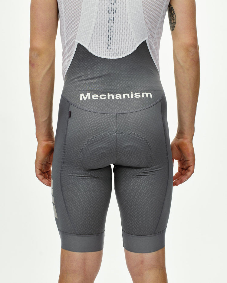 Men's Mechanism Logo Bibs-Medium Grey