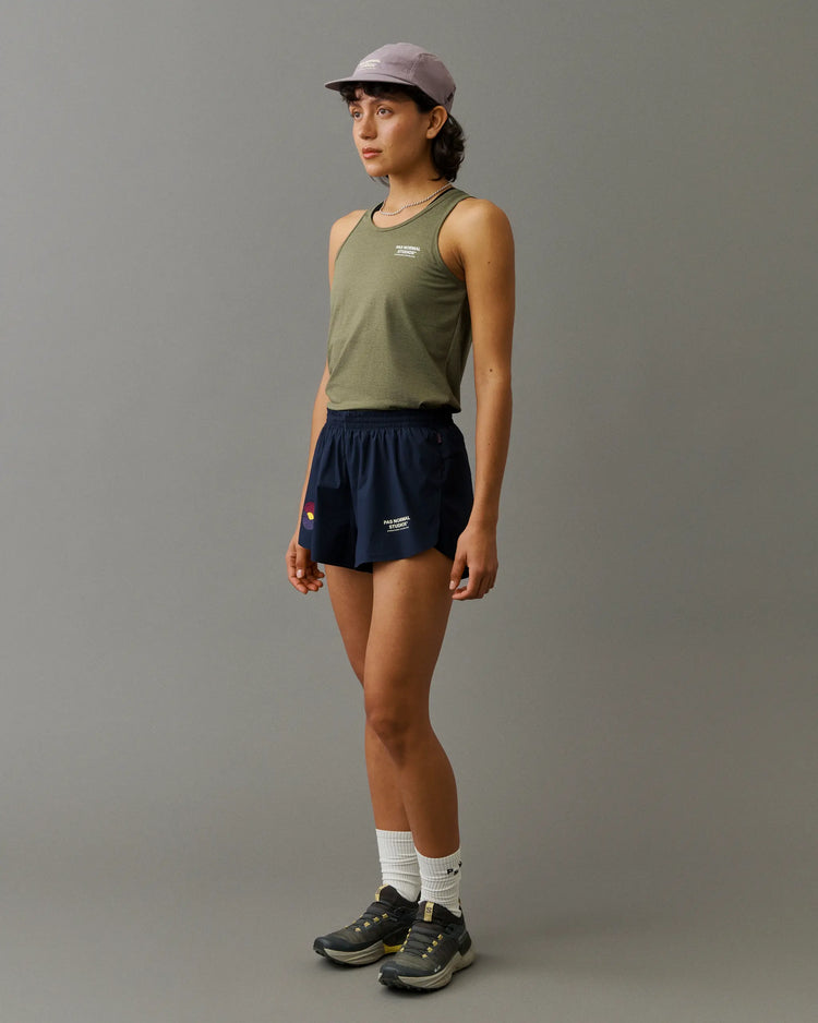 Women's Balance Sleeveless Top - Olive grey