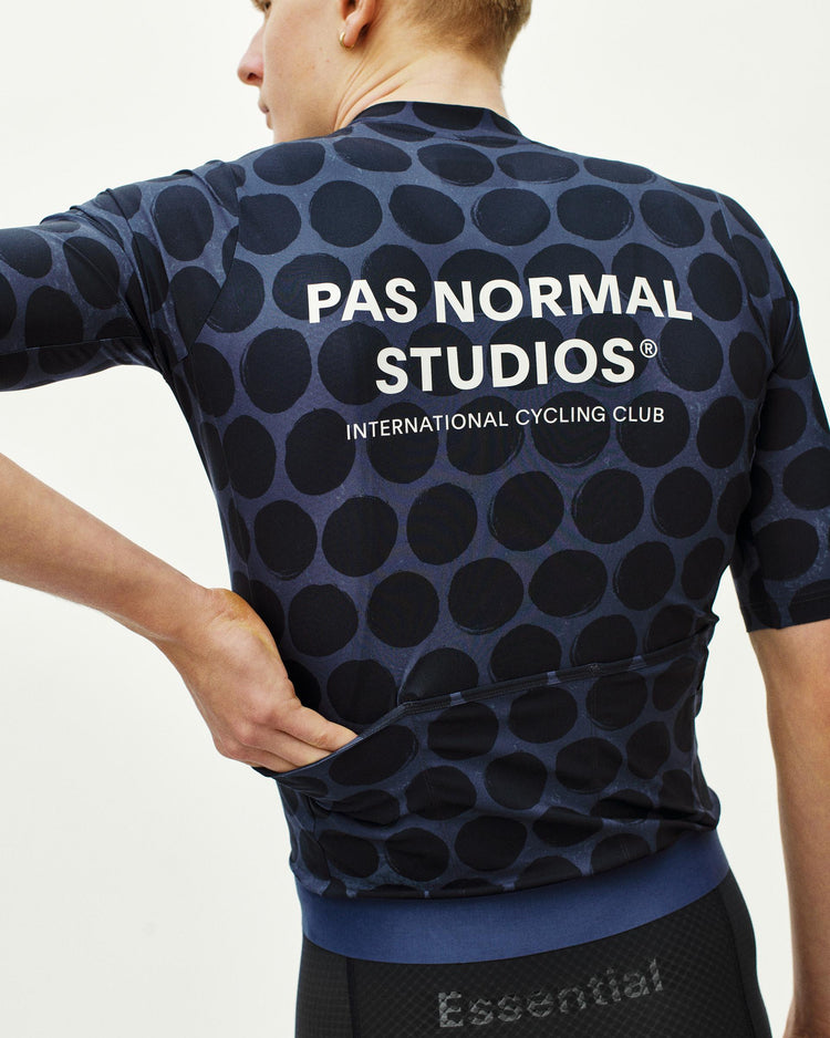 Men's Essential Jersey - Dot Dark Navy