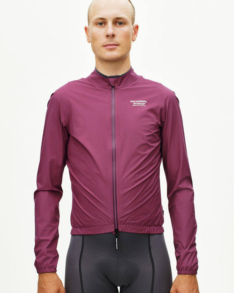 Men's Mechanism Rain Jacket - Plum
