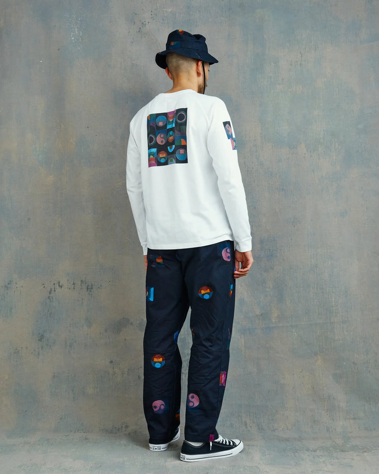 T.K.O. Off-Race Long Sleeve T-Shirt - White