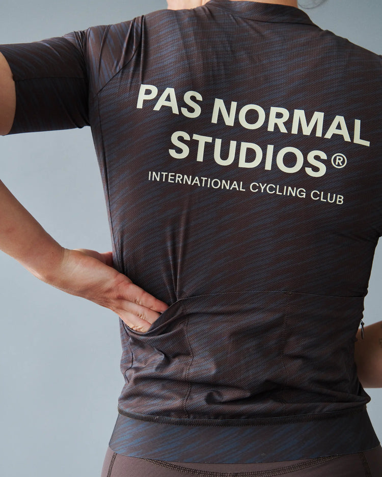 Women's Solitude Jersey - Dark Navy/Light Brown