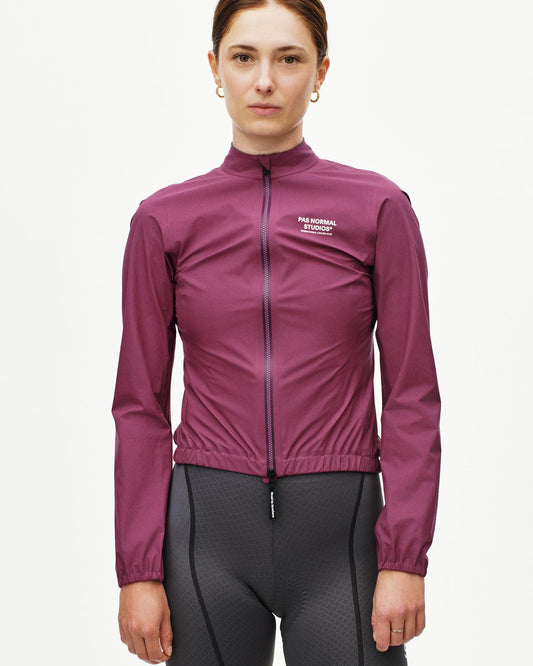Women's Mechanism Rain Jacket - Plum