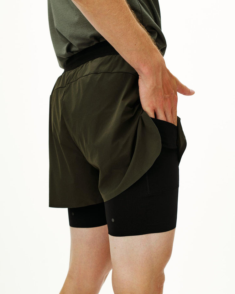 Men's Balance 2-in-1 Shorts - Dark Olive