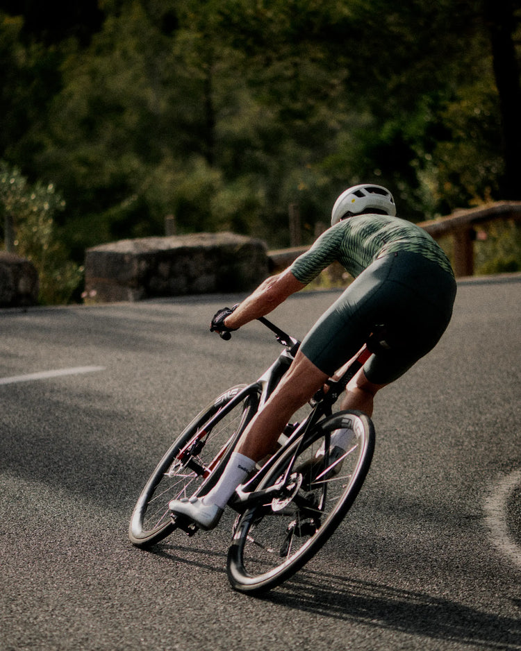 Men's Solitude Jersey - Dark Moss/Lime Green