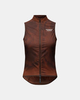 Women's Mechanism Stow Away Gilet - AOP Light Brown