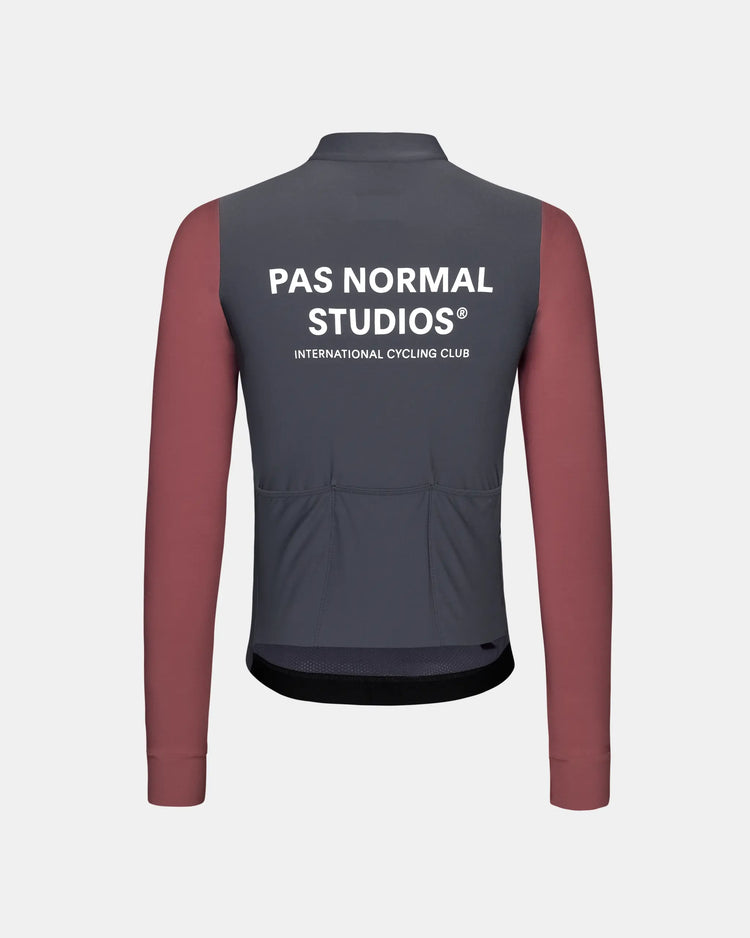 Men's Mechanism Long Sleeve Jersey — Dark Navy / Dusty Mauve